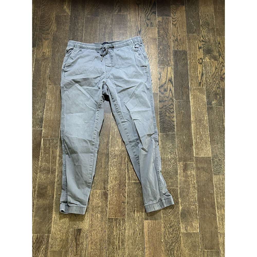 Gap Jogger Pants Mens Medium Gray Drawsting Elastic Waist Active Casual